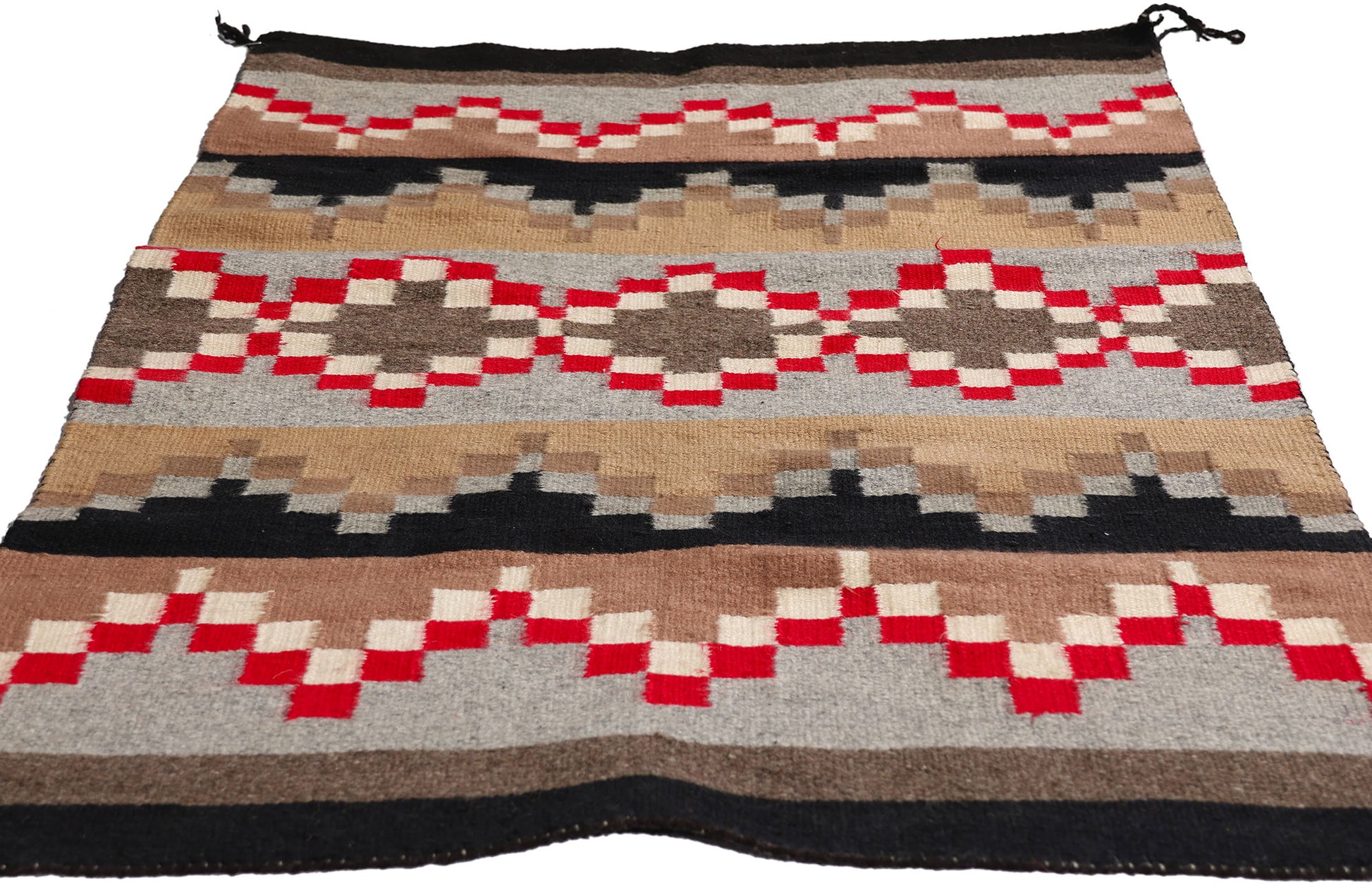2 x 4 Earth-Tone Vintage Crystal Navajo Rug 79306