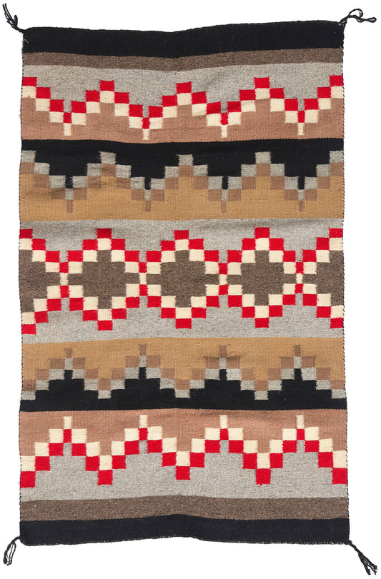 2 x 4 Earth-Tone Vintage Crystal Navajo Rug 79306