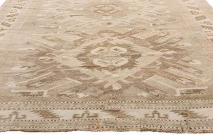 6 x 11 Brown Vintage Turkish Kars Rug 53715