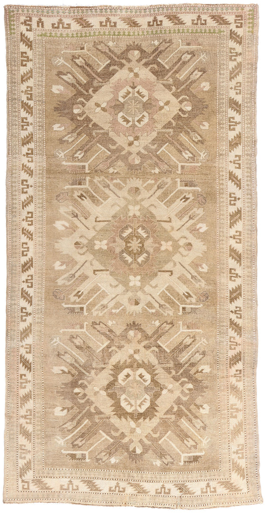 6 x 11 Brown Vintage Turkish Kars Rug 53715