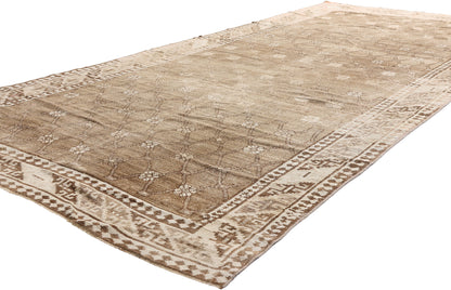 5 x 11 Brown Vintage Turkish Kars Rug  53723