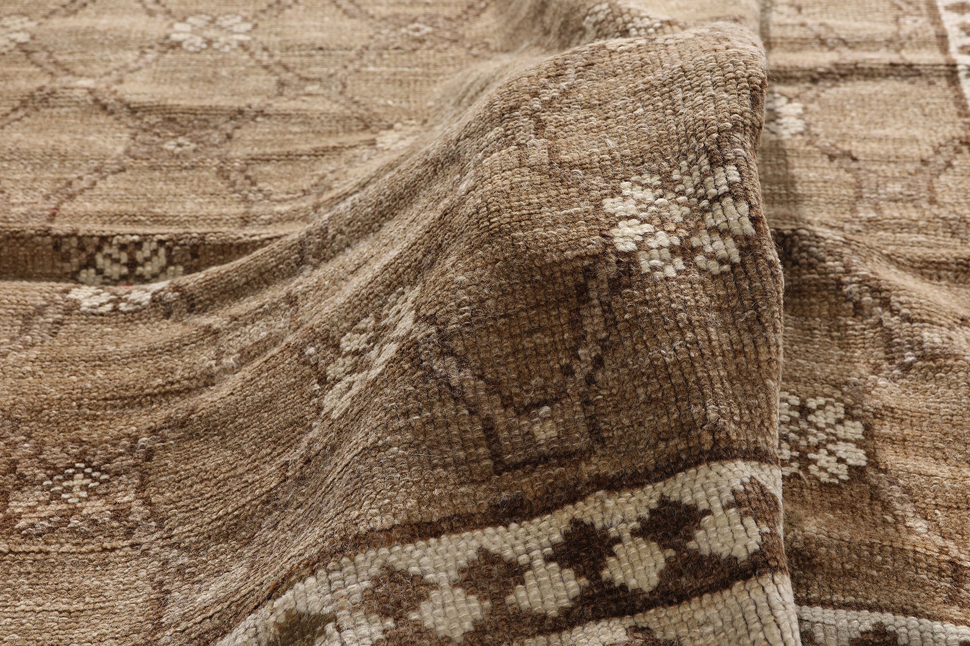 5 x 11 Brown Vintage Turkish Kars Rug  53723
