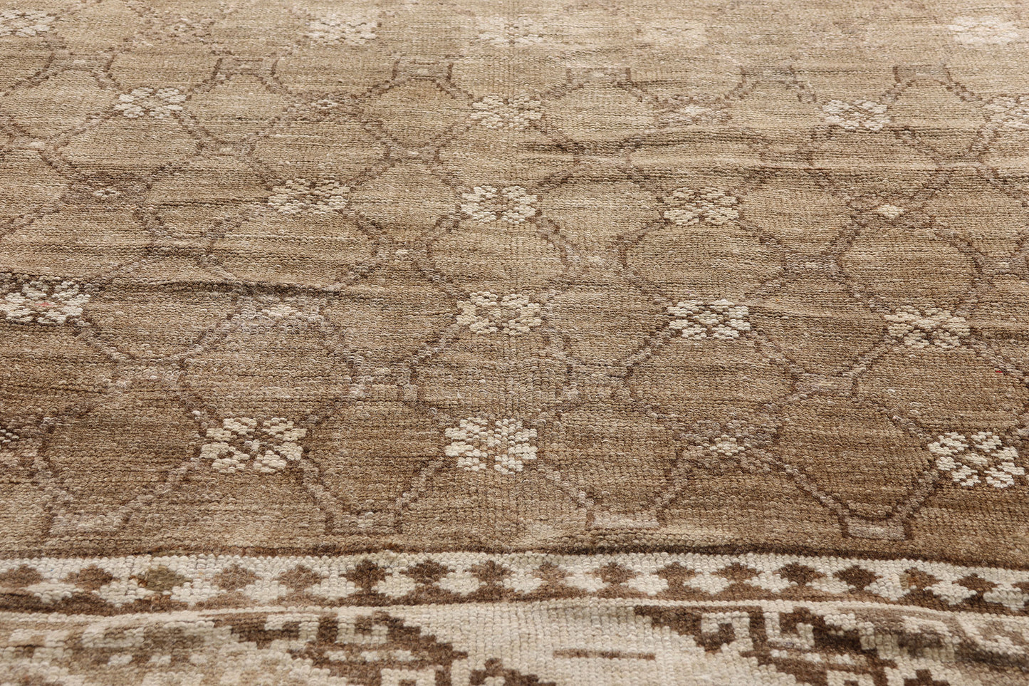 5 x 11 Brown Vintage Turkish Kars Rug  53723