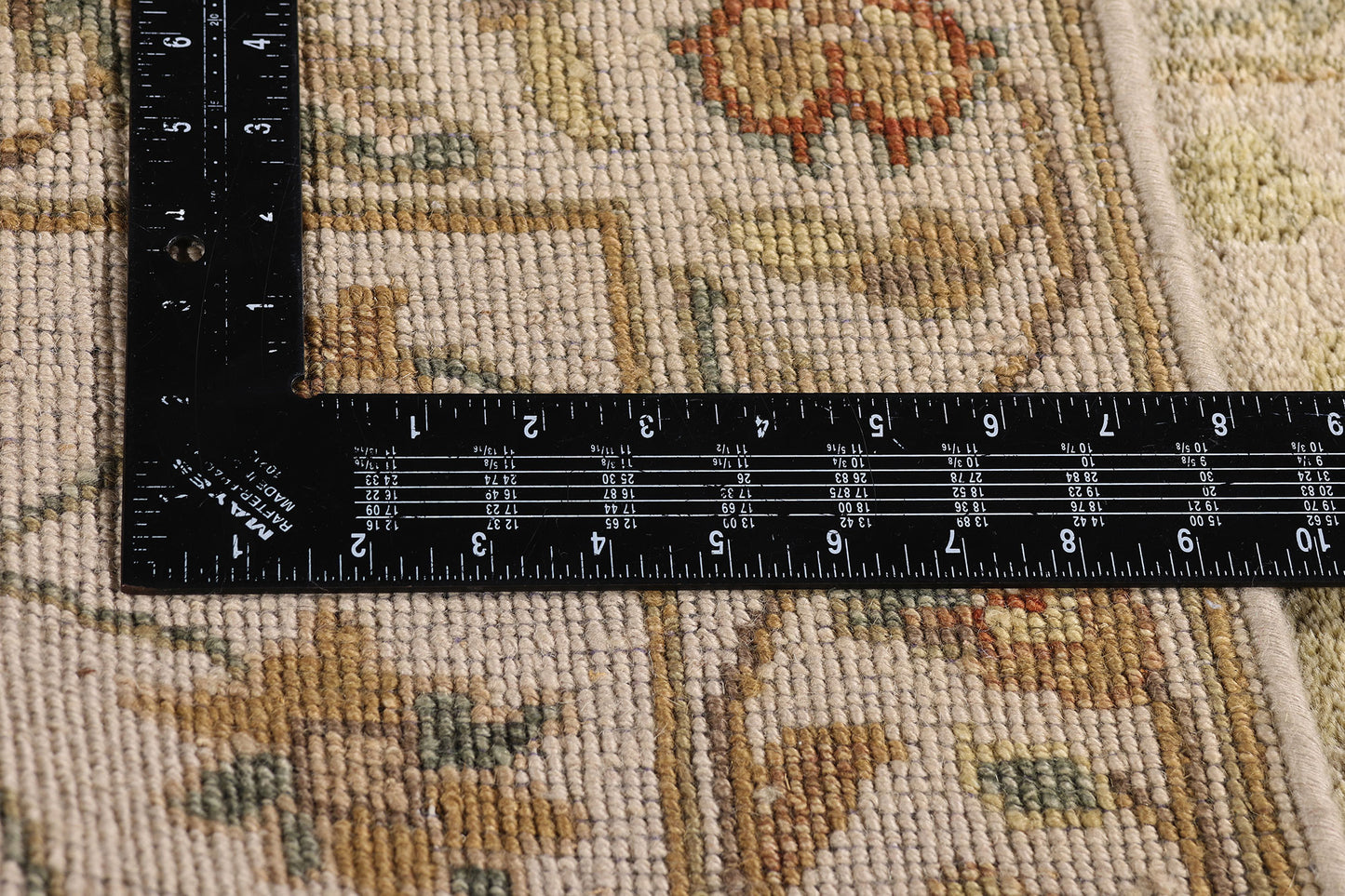 2 x 10 Earth-Tone Vintage Indian Oushak Rug 79299