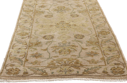 2 x 10 Earth-Tone Vintage Indian Oushak Rug 79299