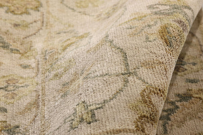 2 x 10 Earth-Tone Vintage Indian Oushak Rug 79300