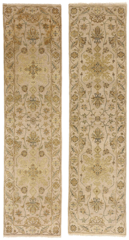 2 x 10 Earth-Tone Vintage Indian Oushak Rug 79300