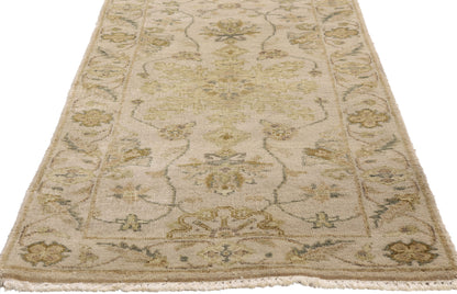 2 x 10 Earth-Tone Vintage Indian Oushak Rug 79300