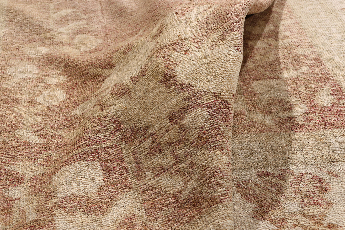 5 x 10 Vintage Earth-Tone Turkish Oushak Rug 54020