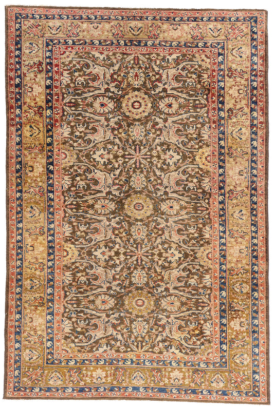 6 x 8 Vintage Earth-Tone Malayer Rug 79245