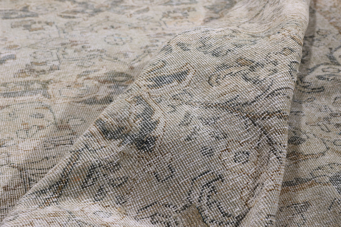 10 x 13 Taupe Vintage Persian Mahal Rug 61402