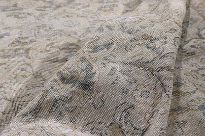 10 x 13 Taupe Vintage Persian Mahal Rug 61402