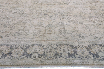 10 x 13 Taupe Vintage Persian Mahal Rug 61402