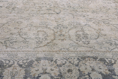 10 x 13 Taupe Vintage Persian Mahal Rug 61402