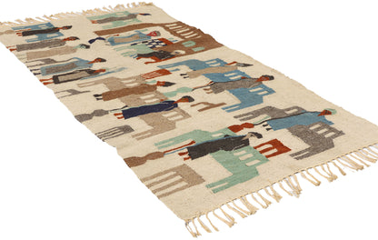 3 x 5 Vintage Egyptian Kilim Tapestry Rug 79102