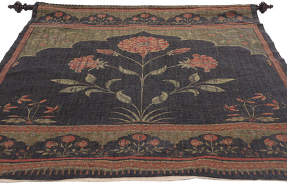 4 x 6 Vintage European Lotus Tapestry 79074