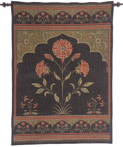4 x 6 Vintage European Lotus Tapestry 79074