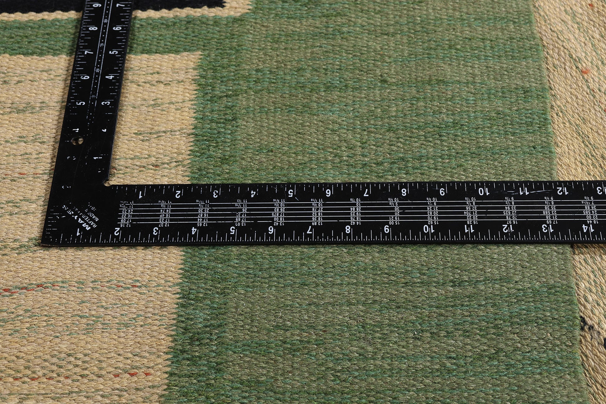 8 x 11 - Beige Vintage Finnish Rollakan Rug - 79356