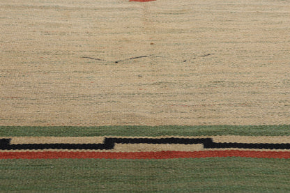 8 x 11 - Beige Vintage Finnish Rollakan Rug - 79356