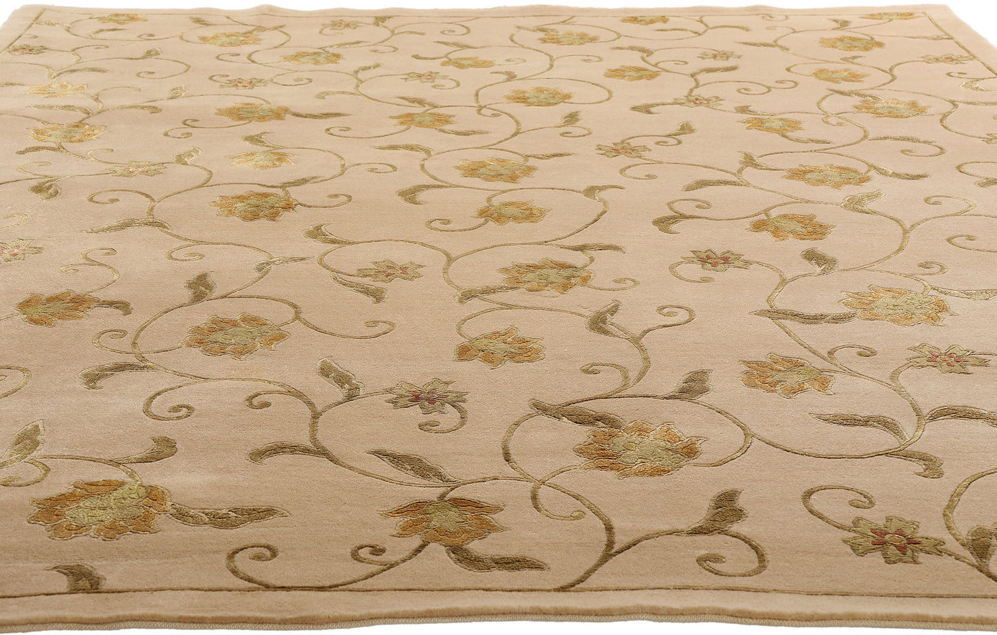 7 x 9 Vintage Floral Tibetan Rug 79275