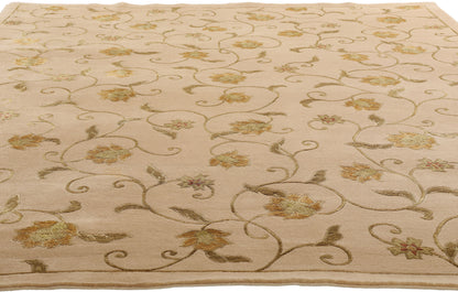 7 x 9 Vintage Floral Tibetan Rug 79275