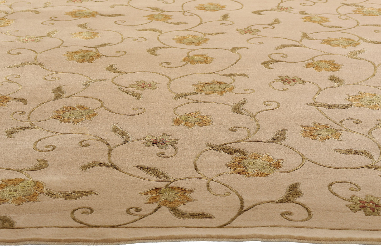 7 x 9 Vintage Floral Tibetan Rug 79275