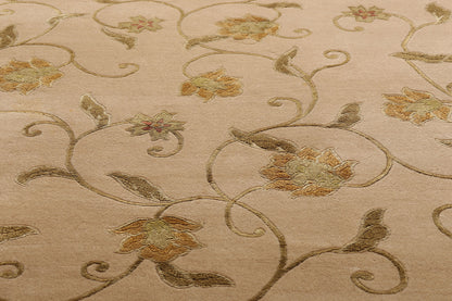 7 x 9 Vintage Floral Tibetan Rug 79275