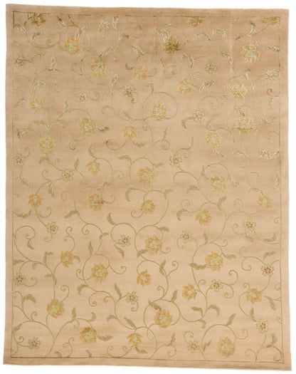 7 x 9 Vintage Floral Tibetan Rug 79275