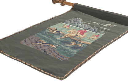 2 x 4 Vintage French La Chasse a Courre Tapestry 79073