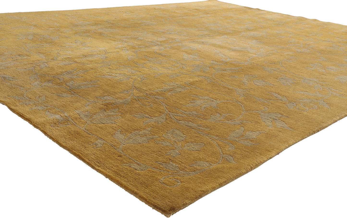 9 x 12 - Gold Vintage Tibetan Rug - 76872
