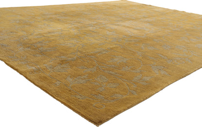 9 x 12 - Gold Vintage Tibetan Rug - 76872