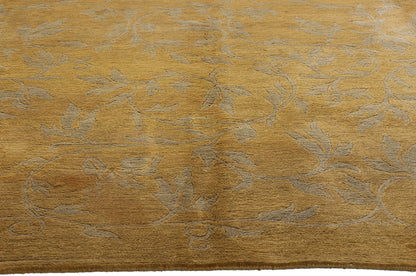 9 x 12 - Gold Vintage Tibetan Rug - 76872