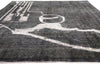 8 x 12 Gray Vintage Persian Overdyed Rug 80385