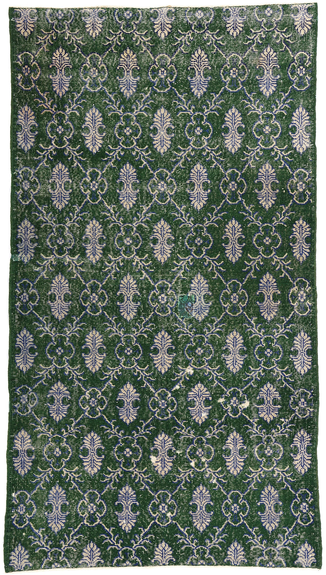 4 x 7 Vintage Green Turkish Sivas Rug 51945
