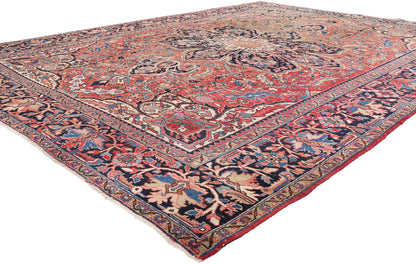 10 x 13 Vintage Persian Heriz Rug 78969