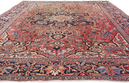 10 x 13 Vintage Persian Heriz Rug 78969