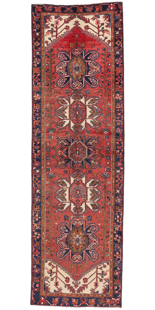 3 x 11 Vintage Persian Heriz Rug 79008