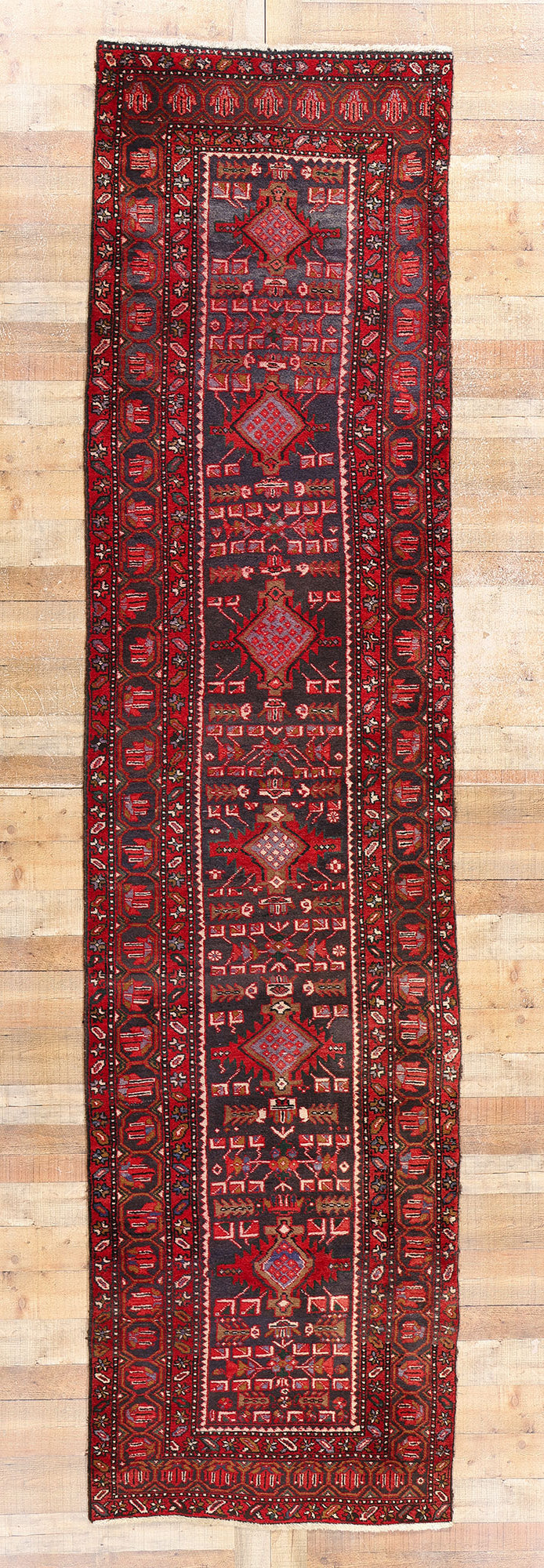 3 x 14 Vintage Persian Heriz Rug 78917