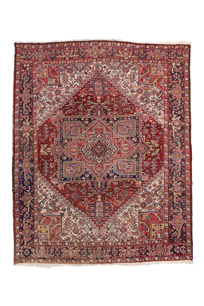 8 x 10 Vintage Persian Heriz Rug 76907