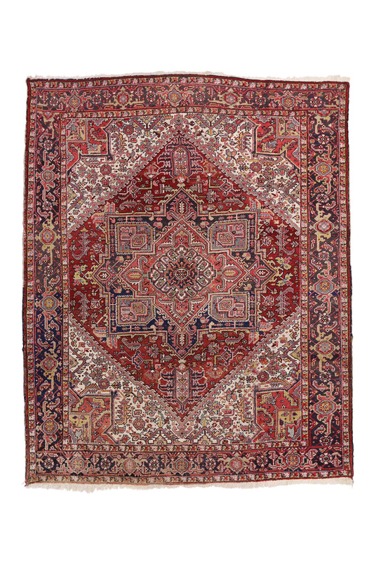 8 x 10 Vintage Persian Heriz Rug 76907