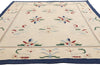 6 x 9 Ivory Vintage Indian Floral Dhurrie Rug 79301