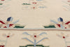 6 x 9 Ivory Vintage Indian Floral Dhurrie Rug 79301