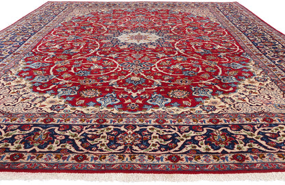 11 x 15 Vintage Persian Isfahan Rug 78981