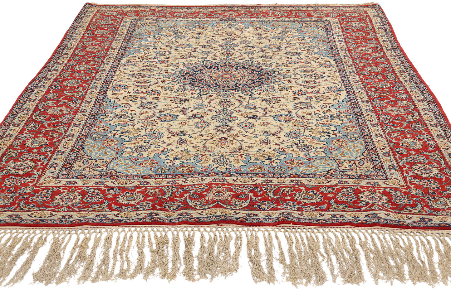 5 x 8 Vintage Persian Isfahan Rug 78918