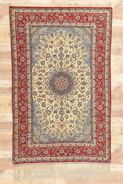 5 x 8 Vintage Persian Isfahan Rug 78918