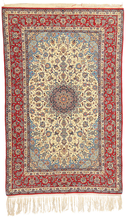 5 x 8 Vintage Persian Isfahan Rug 78918