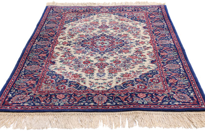 3 x 5 Vintage Ivory Chinese Tabriz Rug 79250