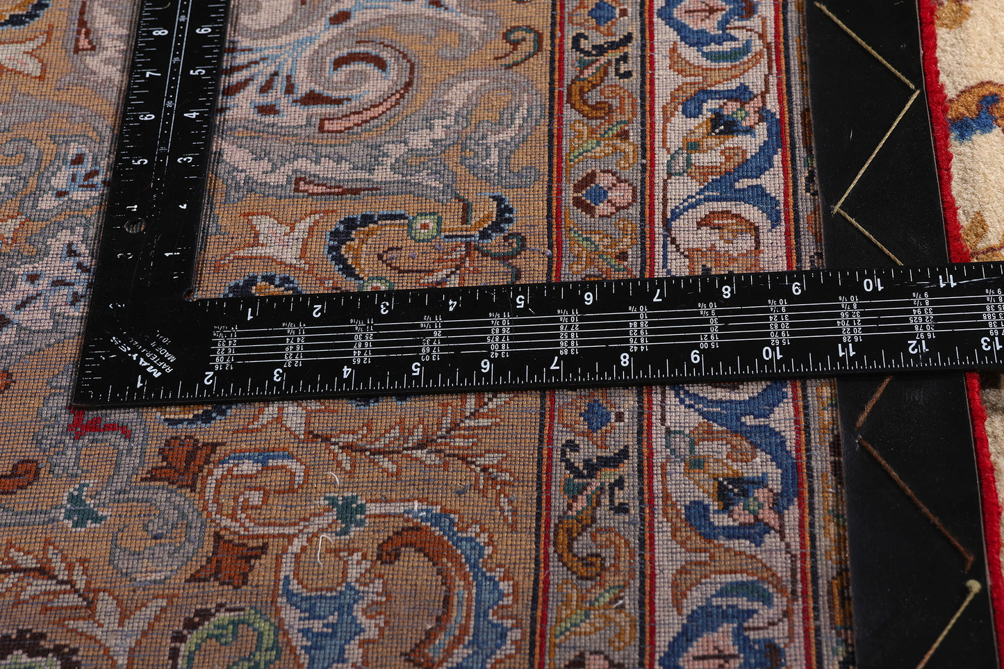 10 x 14 Ivory Vintage Persian Kashan Rug 79310