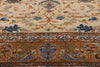 10 x 14 Ivory Vintage Persian Kashan Rug 79310