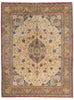 10 x 14 Ivory Vintage Persian Kashan Rug 79310